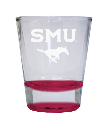 NCAA Southern Methodist University Collector's 2oz Laser-Engraved Spirit Shot Glass Red