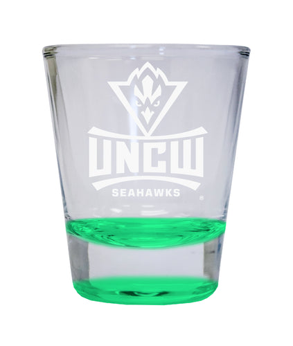 NCAA North Carolina Wilmington Seahawks Collector's 2oz Laser-Engraved Spirit Shot Glass Green