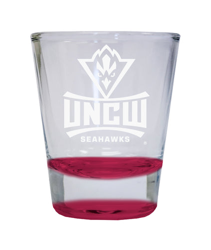 NCAA North Carolina Wilmington Seahawks Collector's 2oz Laser-Engraved Spirit Shot Glass Red