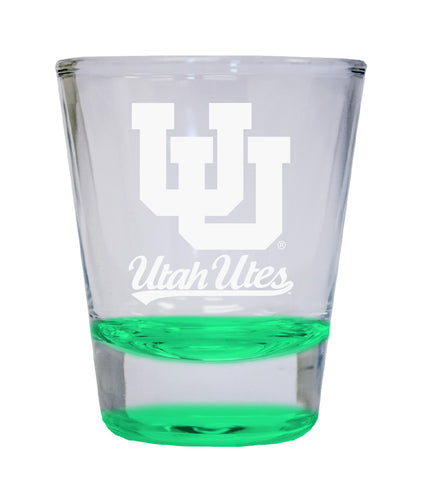 NCAA Utah Utes Collector's 2oz Laser-Engraved Spirit Shot Glass Green