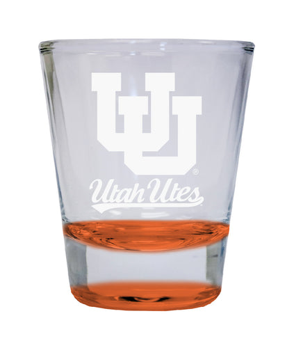 NCAA Utah Utes Collector's 2oz Laser-Engraved Spirit Shot Glass Orange