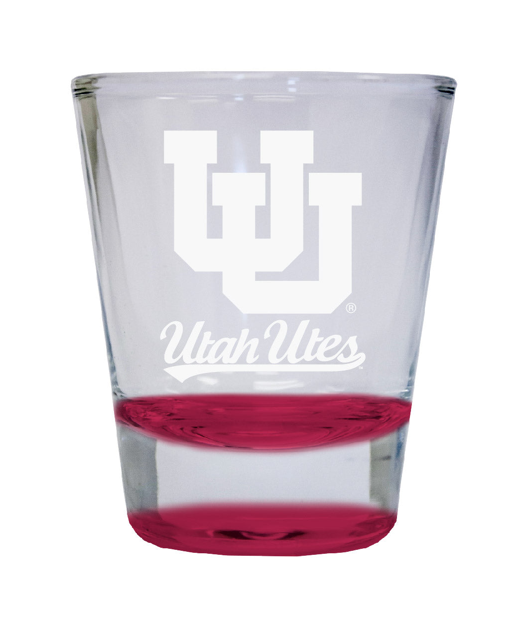 NCAA Utah Utes Collector's 2oz Laser-Engraved Spirit Shot Glass Red