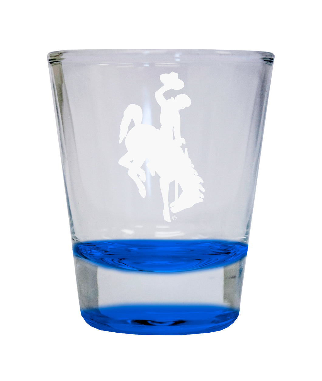 NCAA University of Wyoming Collector's 2oz Laser-Engraved Spirit Shot Glass Blue