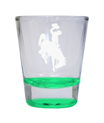 NCAA University of Wyoming Collector's 2oz Laser-Engraved Spirit Shot Glass Green