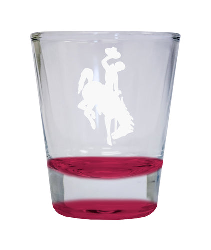 NCAA University of Wyoming Collector's 2oz Laser-Engraved Spirit Shot Glass Red