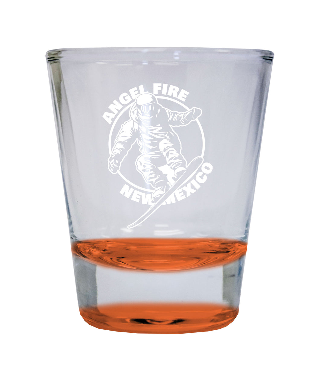 Angel Fire New Mexico Souvenir 1.5 Ounce Engraved Shot Glass Round