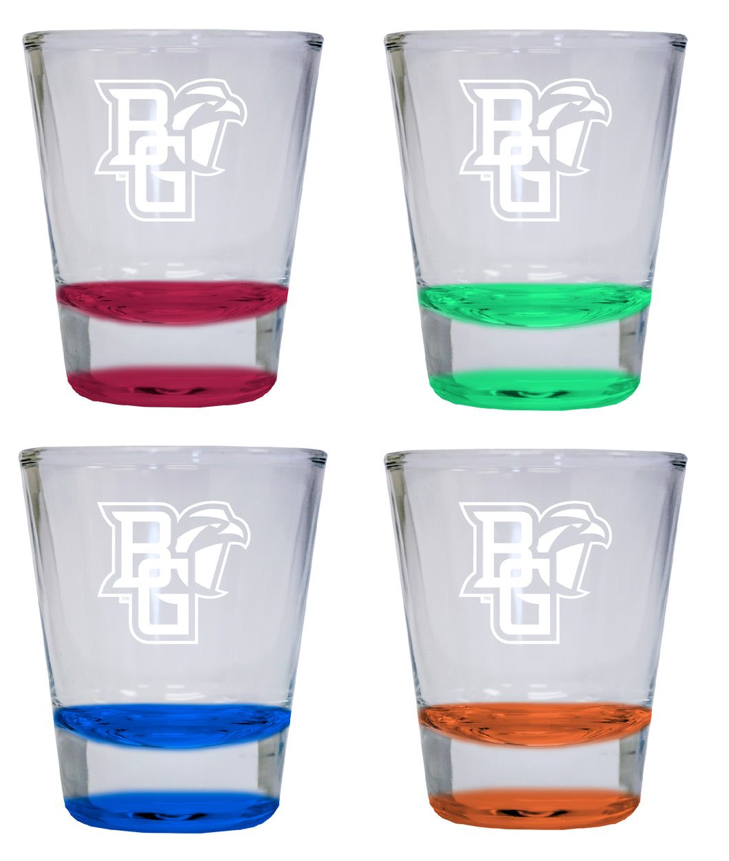 NCAA Bowling Green Falcons Collector's 2oz Laser-Engraved Spirit Shot Glass Green