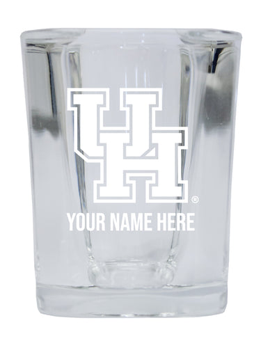 NCAA University of Houston Personalized 2oz Stemless Shot Glass - Custom Laser Etched 