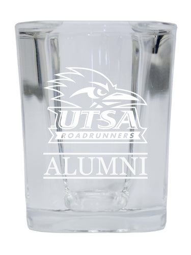 NCAA UTSA Road Runners Alumni 2oz Laser Etched Square Shot Glass 