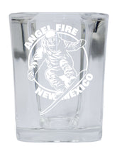 Load image into Gallery viewer, Angel Fire New Mexico Souvenir 2.5 Ounce Engraved Shot Glass Square
