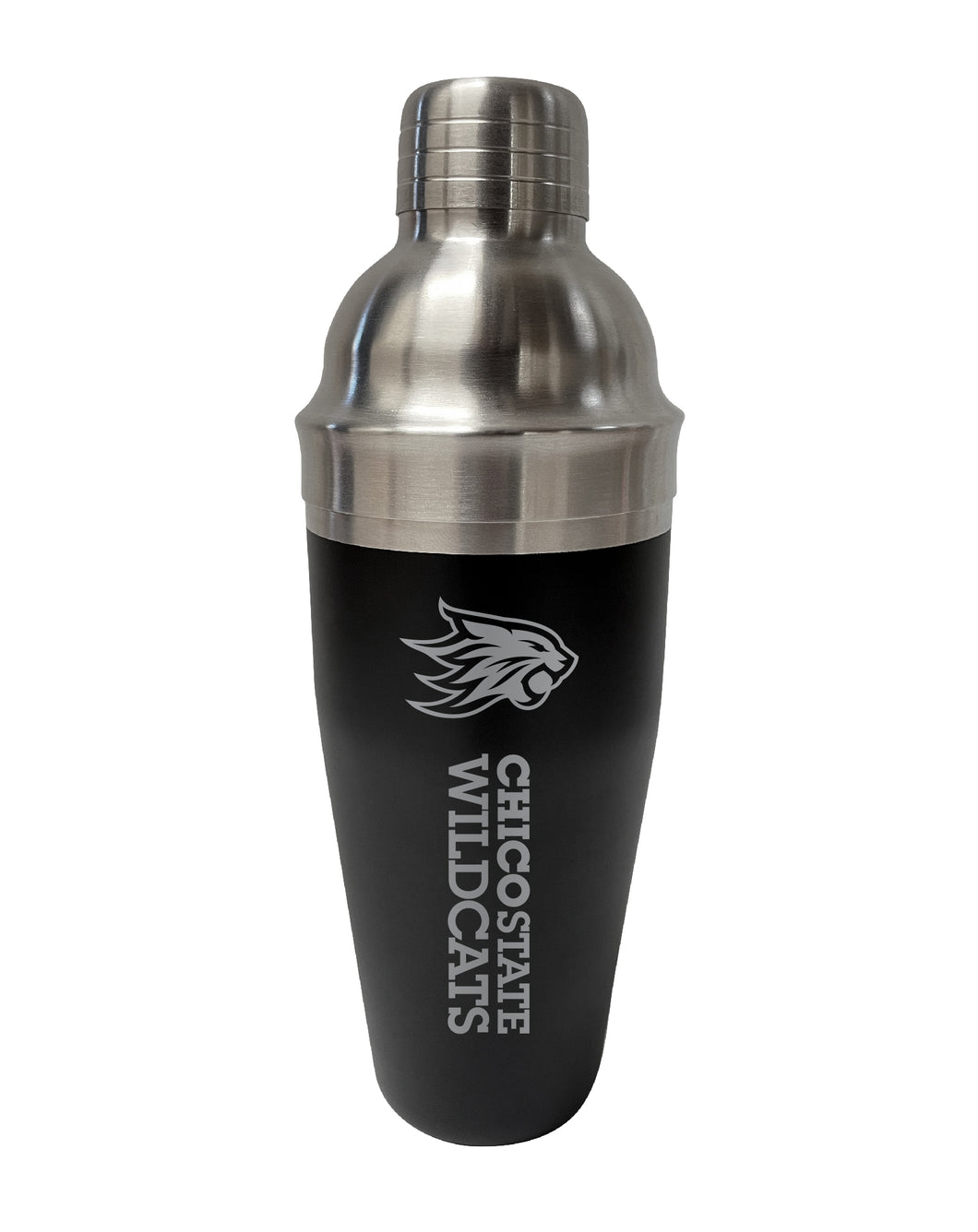 California State University, Chico NCAA Official 24 oz Engraved Stainless Steel Cocktail Shaker | College Team Spirit Drink Mixer