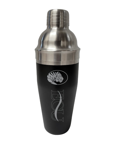 East Central University Tigers NCAA Official 24 oz Engraved Stainless Steel Cocktail Shaker | College Team Spirit Drink Mixer