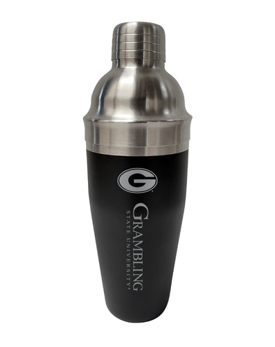 Grambling State Tigers NCAA Official 24 oz Engraved Stainless Steel Cocktail Shaker | College Team Spirit Drink Mixer