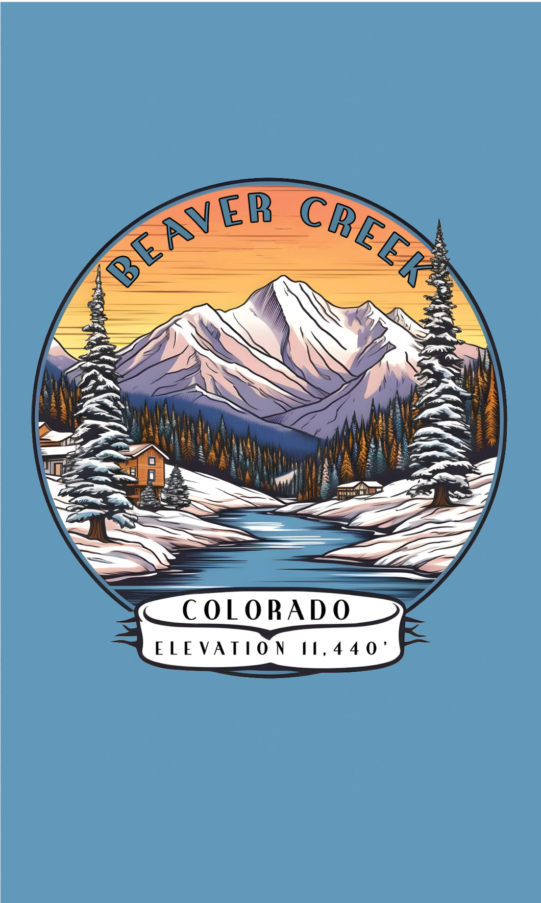 Beaver Creek Colorado Design A Souvenir Metal Sign 9 x 15