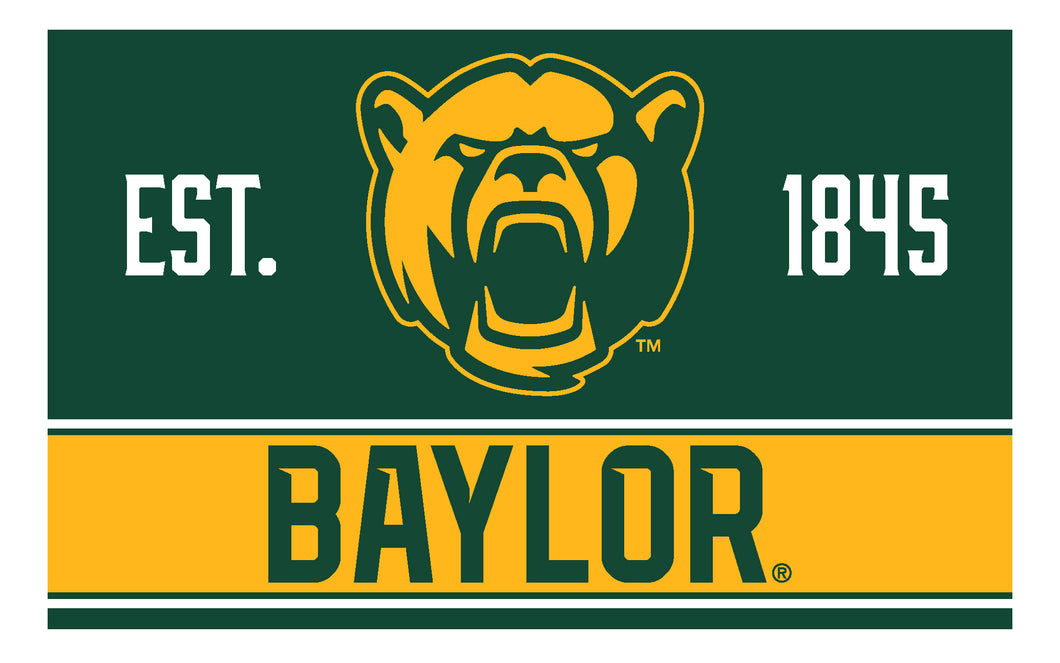 Baylor Bears Wood Sign with Frame