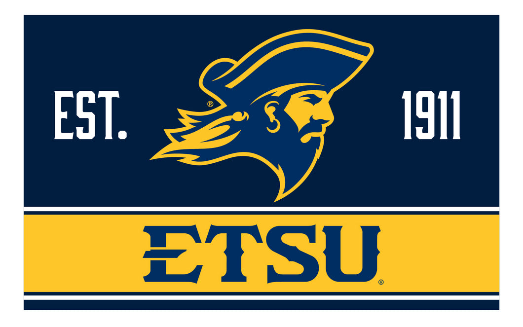 East Tennessee State University Wood Sign with Frame