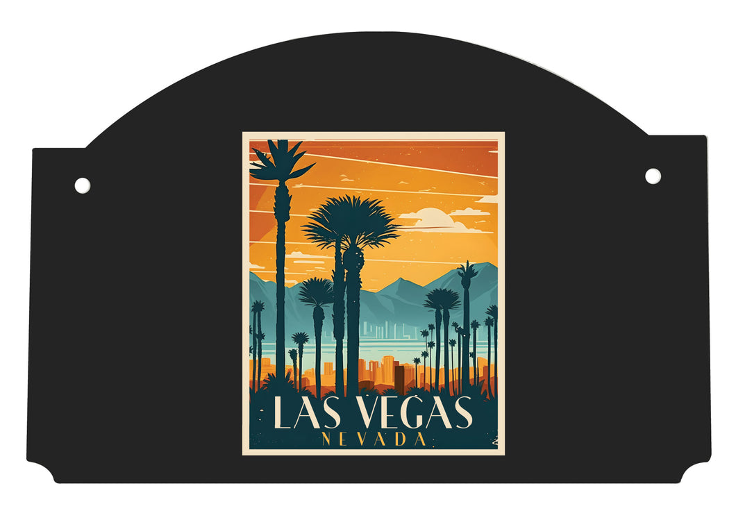 Las Vegas Nevada Design D Souvenir Wood sign flat with string