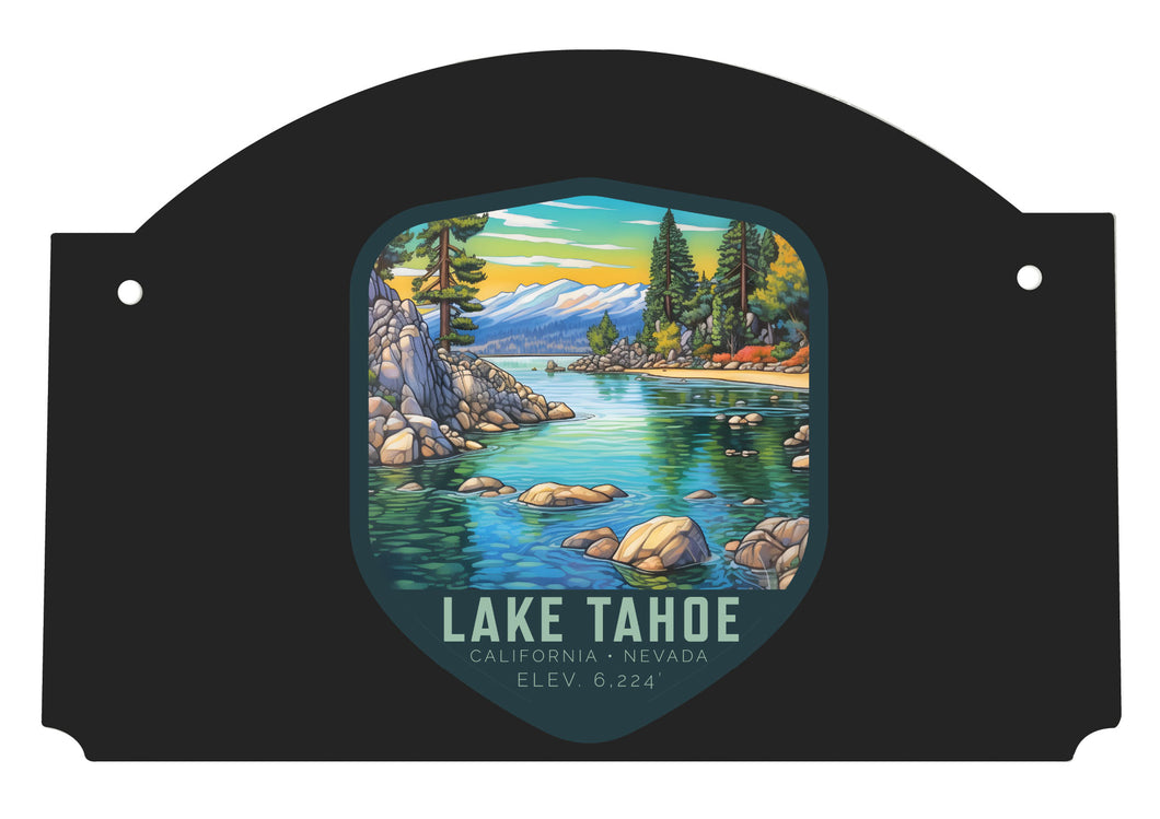 Lake Tahoe California Design B Souvenir Wood sign flat with string