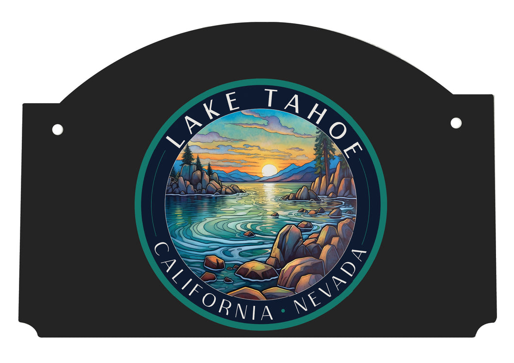 Lake Tahoe California Design C Souvenir Wood sign flat with string