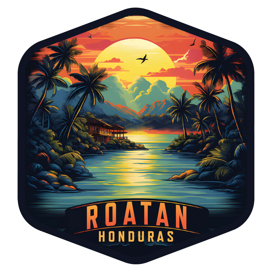 Roatan Honduras A Souvenir Memories Durable Vinyl Decal Sticker