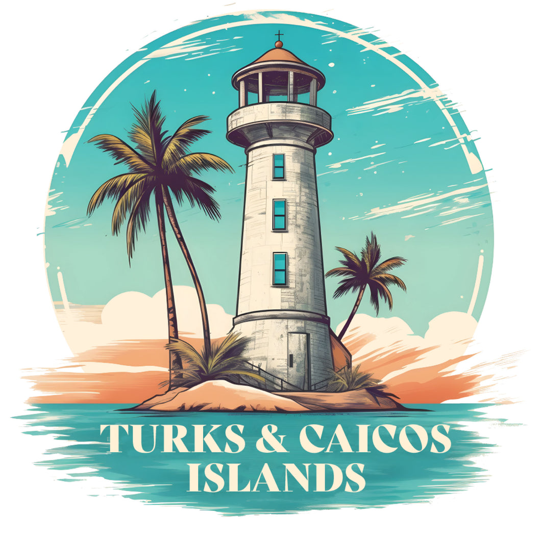 Turks And Caicos A Souvenir Memories Durable Vinyl Decal Sticker