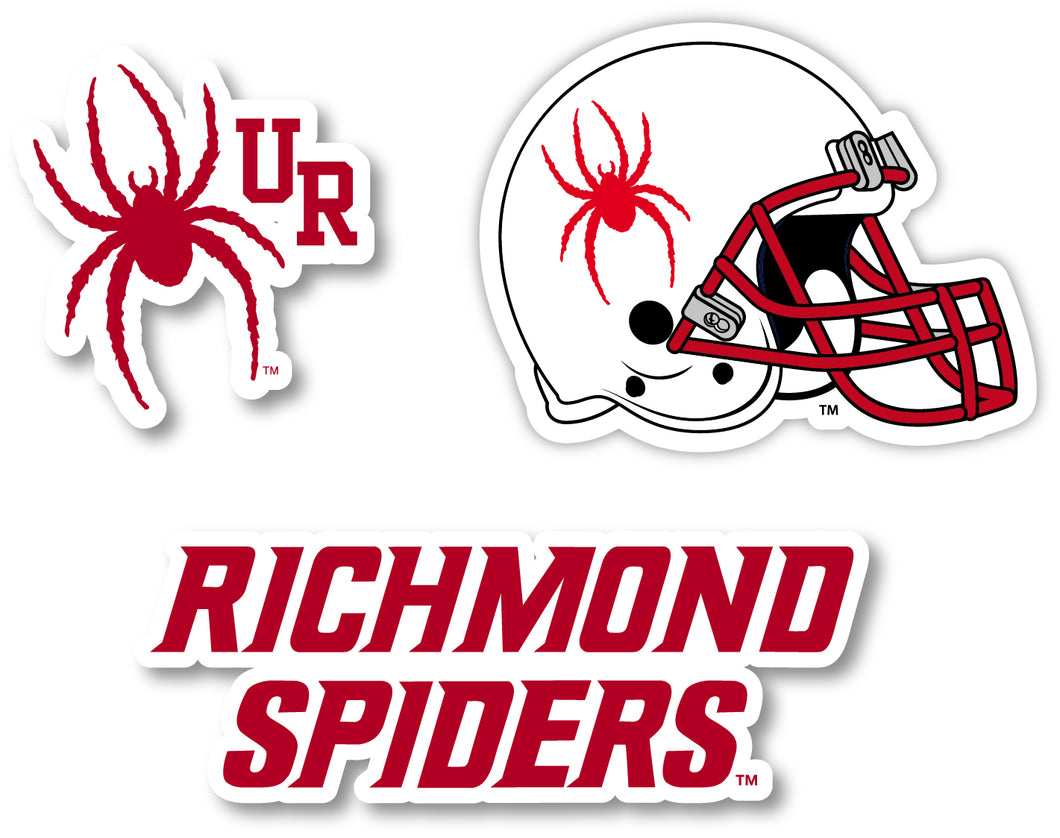 Rider University Broncs 3 Pack 4-Inch Each NCAA Durable School Spirit Vinyl Decal Sticker