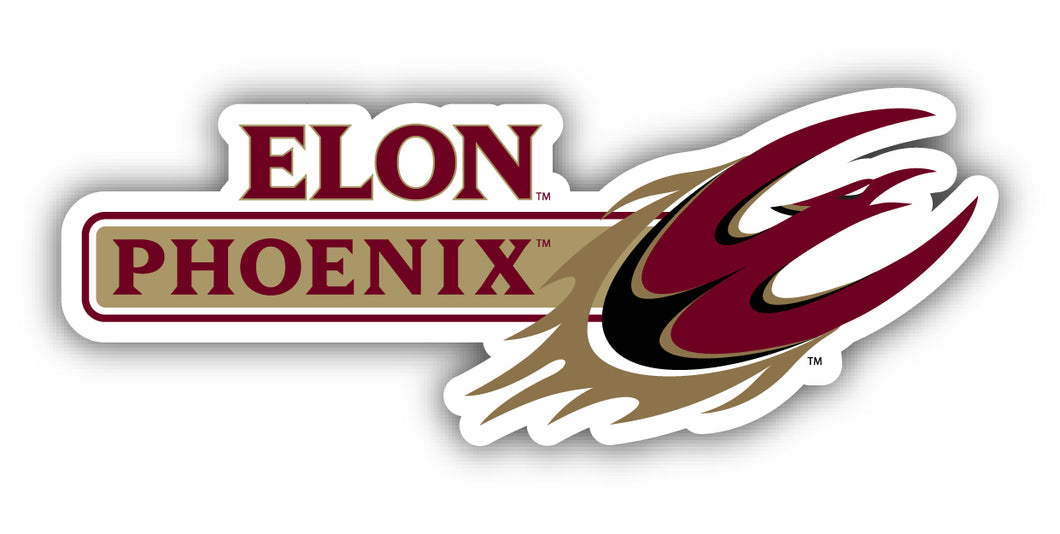 Elon University 4-Inch Wide NCAA Durable School Spirit Vinyl Decal Sticker