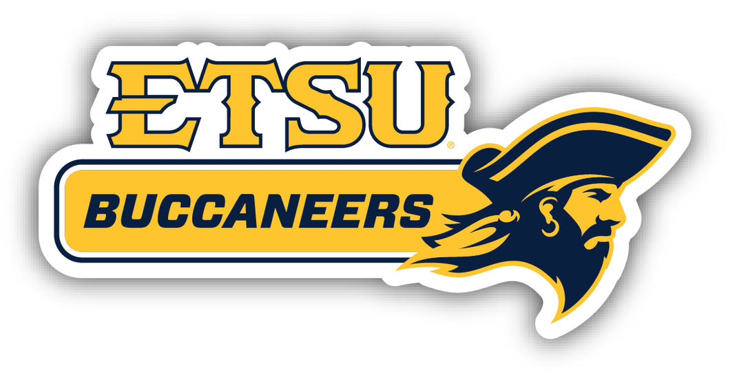 East Tennessee State University 4-Inch Wide NCAA Durable School Spirit Vinyl Decal Sticker