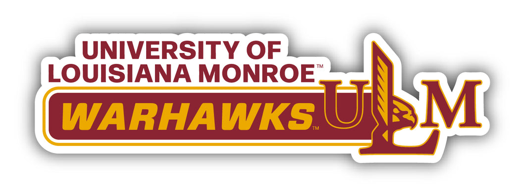 University of Louisiana Monroe 4-Inch Wide NCAA Durable School Spirit Vinyl Decal Sticker