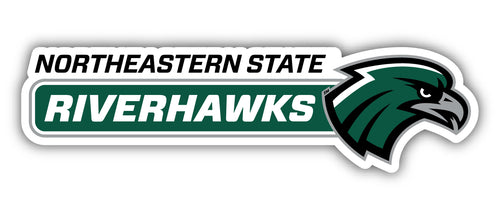 Northeastern State University Riverhawks 4-Inch Wide NCAA Durable School Spirit Vinyl Decal Sticker