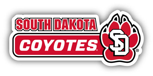 South Dakota Coyotes 4-Inch Wide NCAA Durable School Spirit Vinyl Decal Sticker