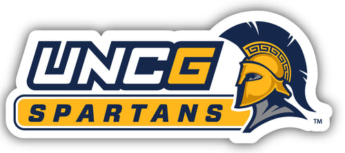 North Carolina Greensboro Spartans 4-Inch Wide NCAA Durable School Spirit Vinyl Decal Sticker