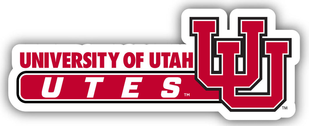 Utah Utes 4-Inch Wide NCAA Durable School Spirit Vinyl Decal Sticker