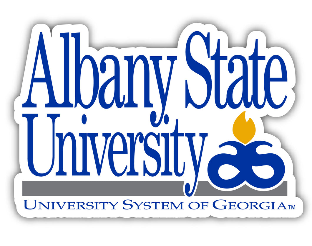 Albany State University 4-Inch Elegant School Logo NCAA Vinyl Decal Sticker for Fans, Students, and Alumni