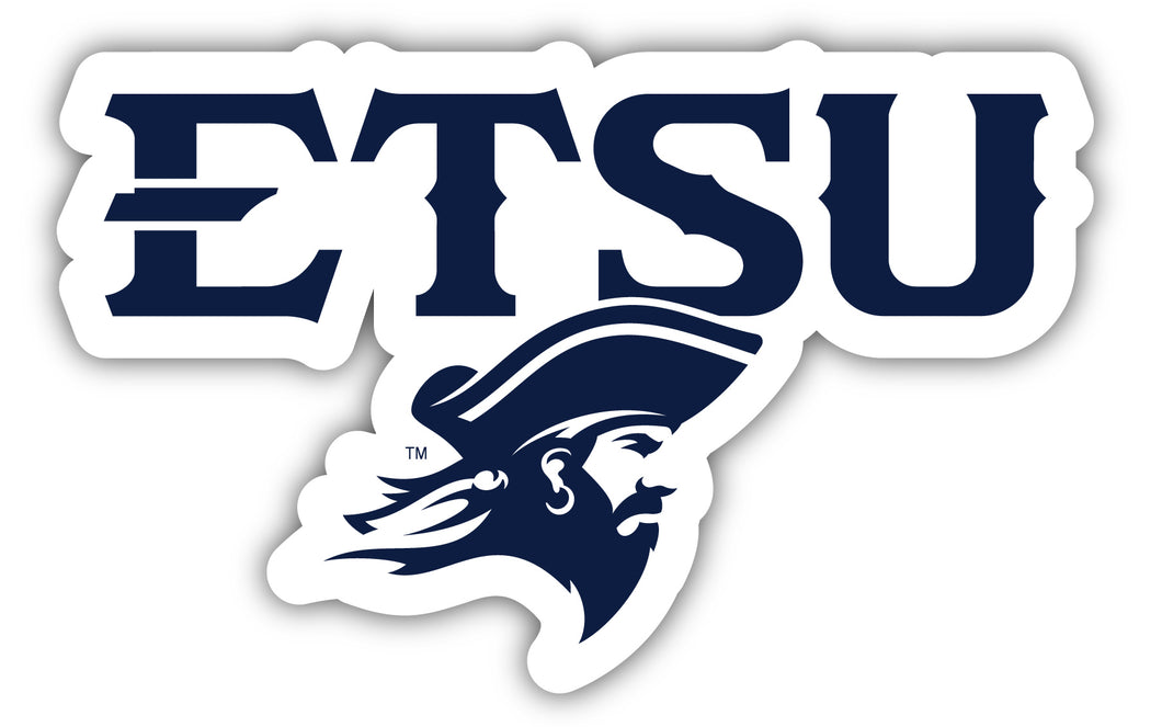 East Tennessee State University 4-Inch Elegant School Logo NCAA Vinyl Decal Sticker for Fans, Students, and Alumni