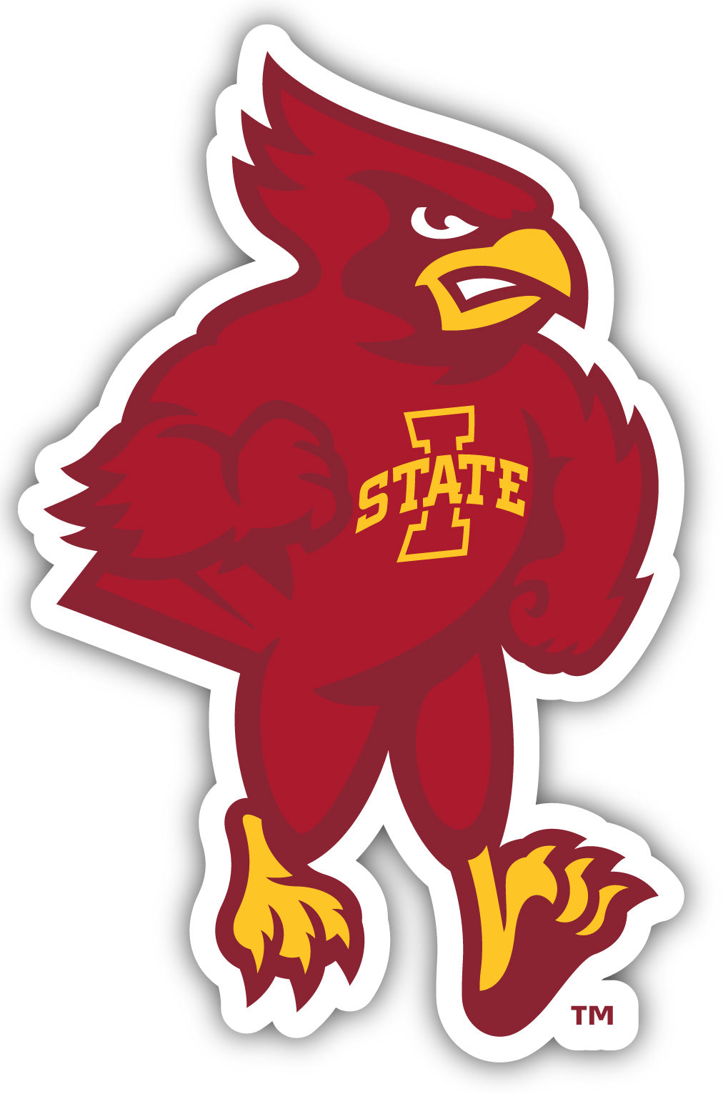 Iowa State Cyclones 10-Inch on one of its sides NCAA Durable School Spirit Vinyl Decal Sticker