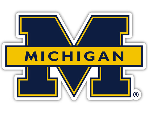 Michigan Wolverines 10-Inch on one of its sides NCAA Durable School Spirit Vinyl Decal Sticker