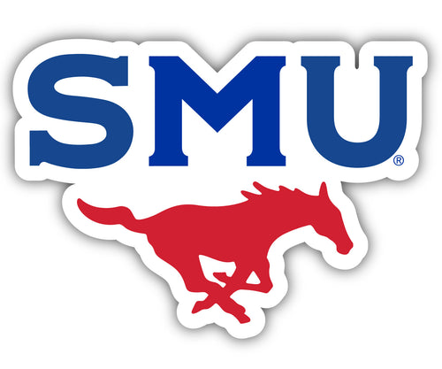 Southern Methodist University 4-Inch Elegant School Logo NCAA Vinyl Decal Sticker for Fans, Students, and Alumni