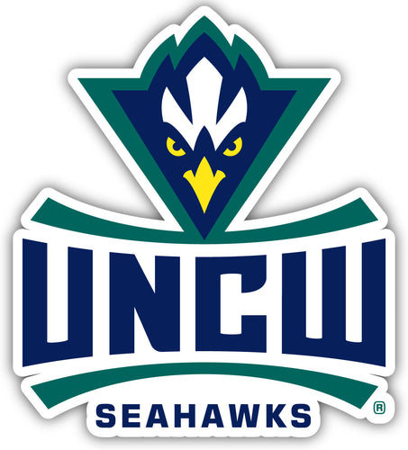 North Carolina Wilmington Seahawks 4-Inch Elegant School Logo NCAA Vinyl Decal Sticker for Fans, Students, and Alumni