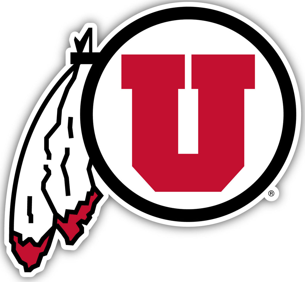 Utah Utes 4-Inch Elegant School Logo NCAA Vinyl Decal Sticker for Fans, Students, and Alumni