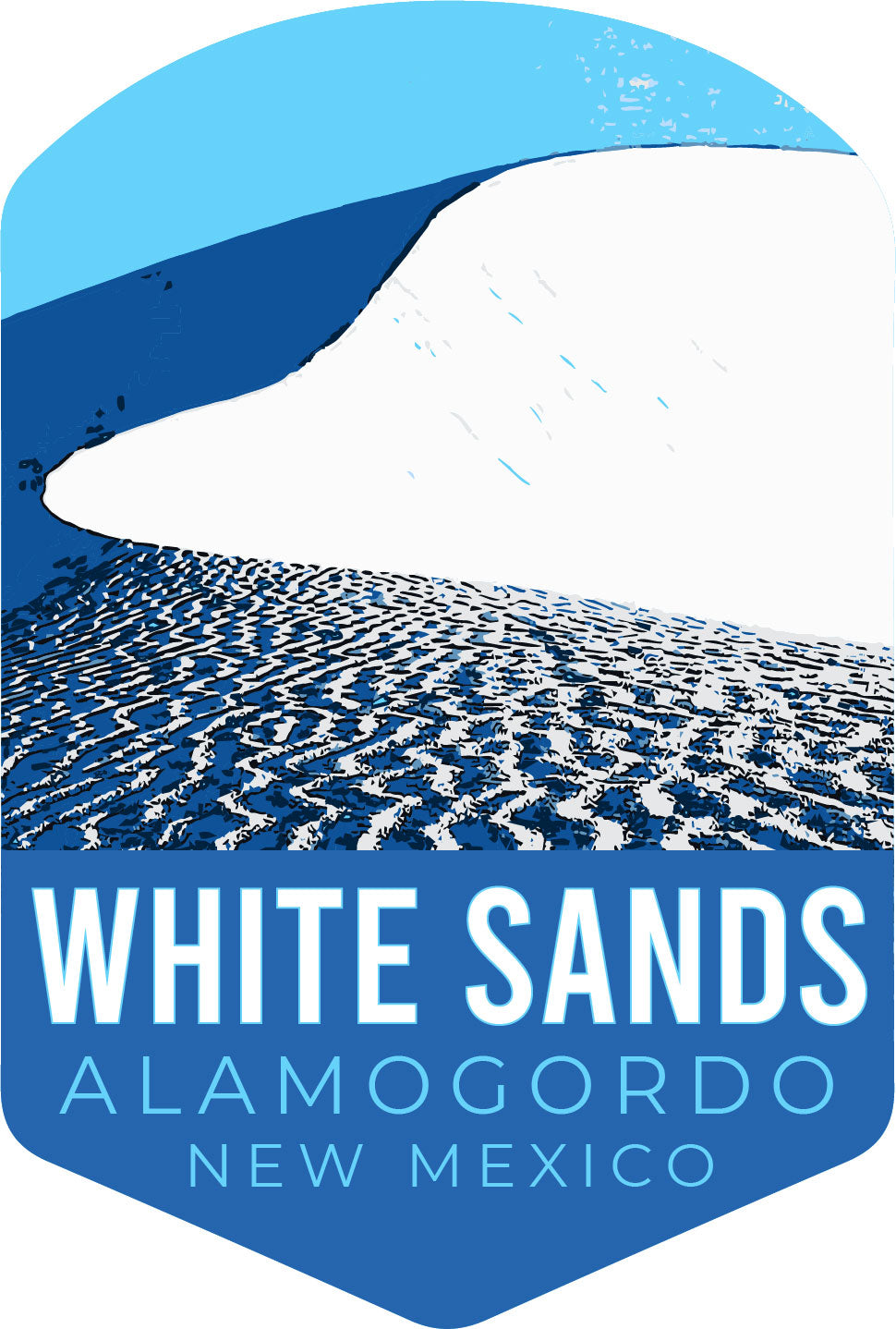 White Sands Alamogordo New Mexico Souvenir 4-Inch Vinyl Decal Sticker