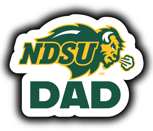 North Dakota State Bison 4-Inch Proud Dad NCAA - Durable School Spirit Vinyl Decal Perfect Gift for Dad