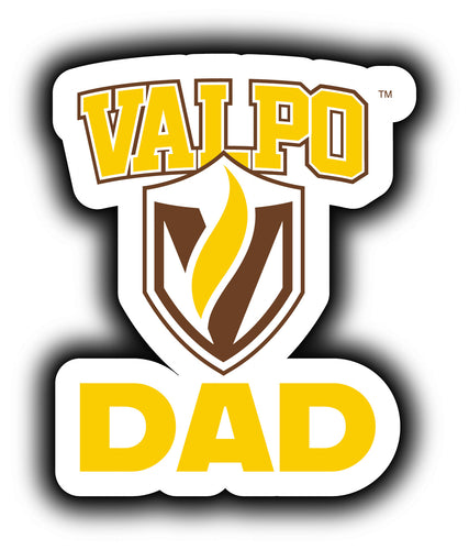 Valparaiso University 4-Inch Proud Dad NCAA - Durable School Spirit Vinyl Decal Perfect Gift for Dad