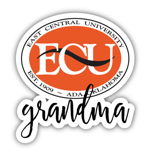 East Central University Tigers Proud Grandma 4-Inch NCAA High-Definition Magnet - Versatile Metallic Surface Adornment