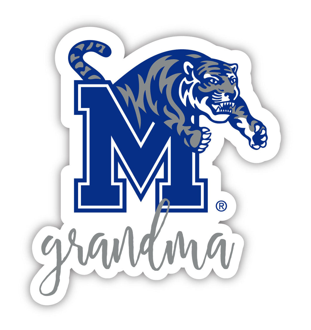 Memphis Tigers Proud Grandma 4-Inch NCAA High-Definition Magnet - Versatile Metallic Surface Adornment