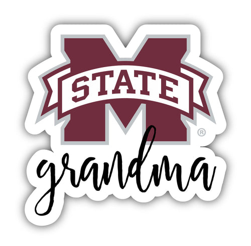 Mississippi State Bulldogs Proud Grandma 4-Inch NCAA High-Definition Magnet - Versatile Metallic Surface Adornment