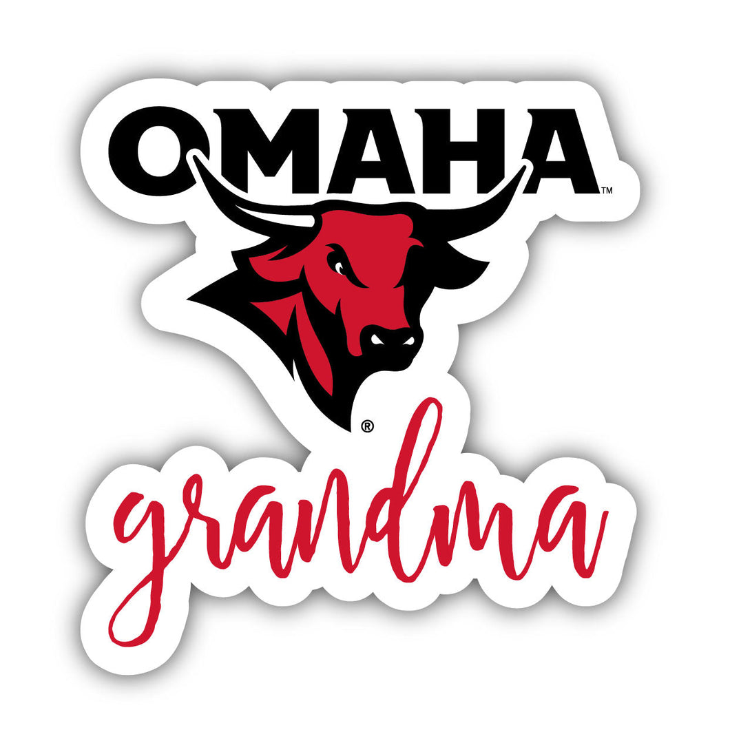 Nebraska at Omaha Proud Grandma 4-Inch NCAA High-Definition Magnet - Versatile Metallic Surface Adornment