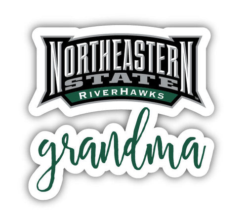 Northeastern State University Riverhawks Proud Grandma 4-Inch NCAA High-Definition Magnet - Versatile Metallic Surface Adornment