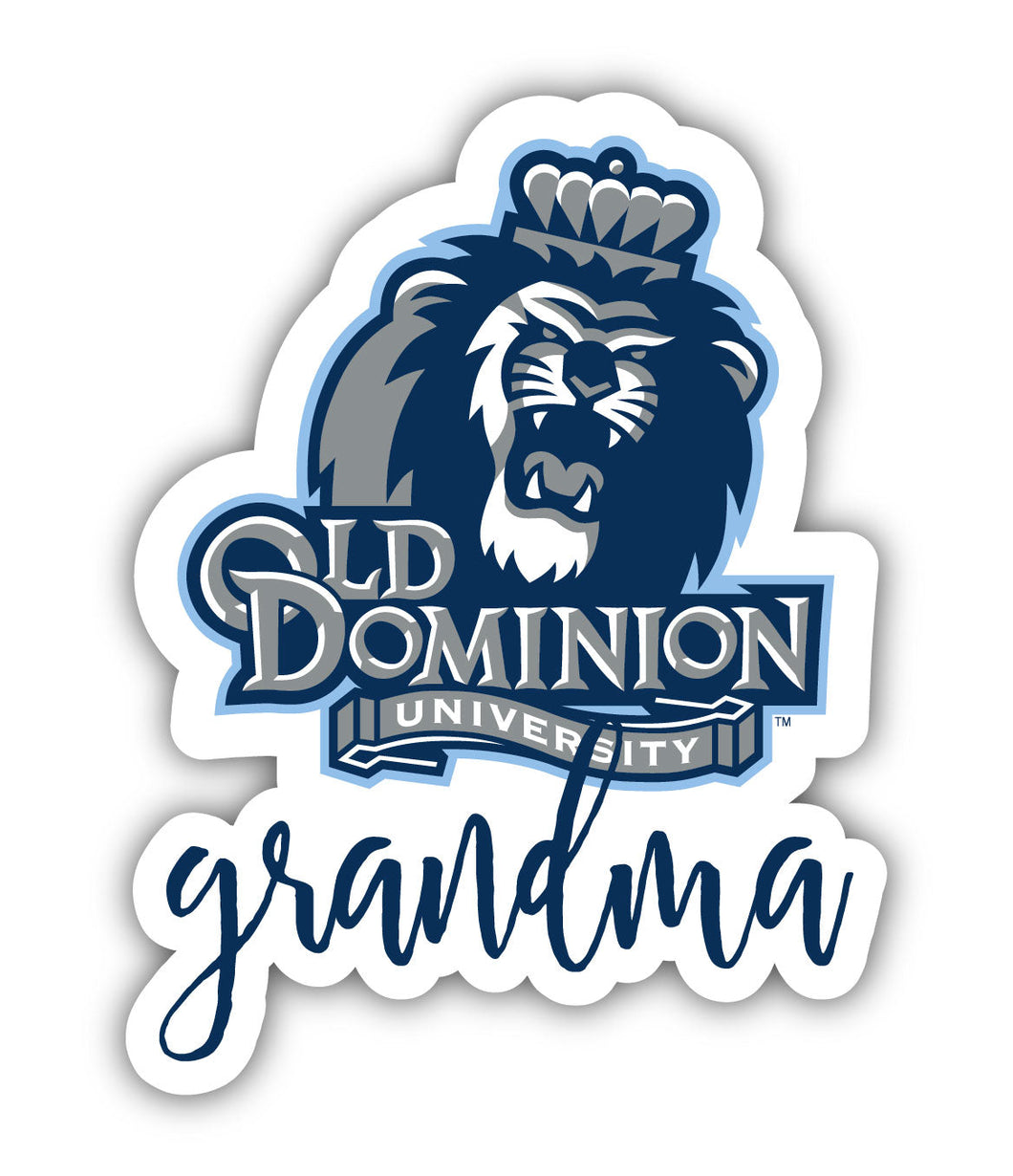 Old Dominion Monarchs Proud Grandma 4-Inch NCAA High-Definition Magnet - Versatile Metallic Surface Adornment