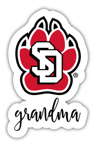 South Dakota Coyotes Proud Grandma 4-Inch NCAA High-Definition Magnet - Versatile Metallic Surface Adornment